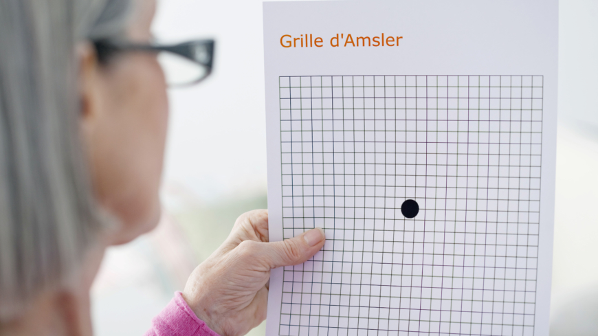 Ett sätt att testa sin syn är genom att använda ett så kallat Amslerkort. Foto: Shutterstock